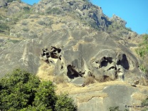 Natural sculpture or decayed rocks of mount Abu